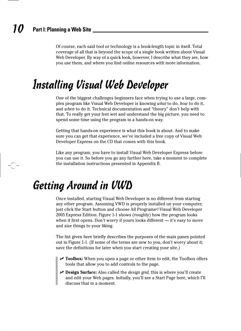 image for page Visual Web Developer 2005 Express Edition for Dummies