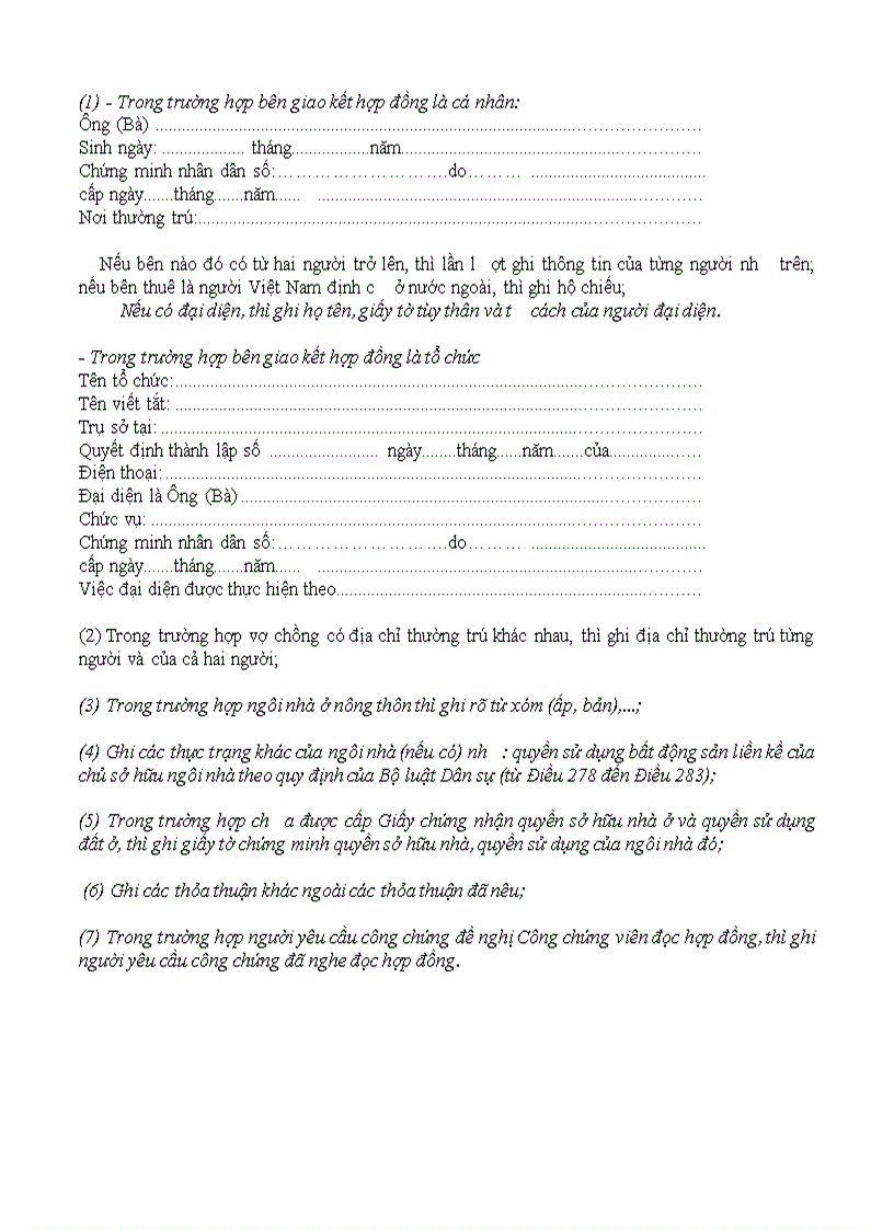 image for page Hợp đồng ủy quyền quản lý sử dụng nhà ở 1