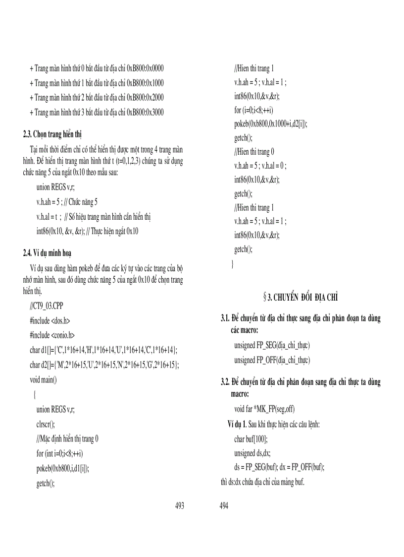 image for page C và Lập trình hướng đối tượng Chương 9 Truy nhập trực tiếp vào bộ nhớ