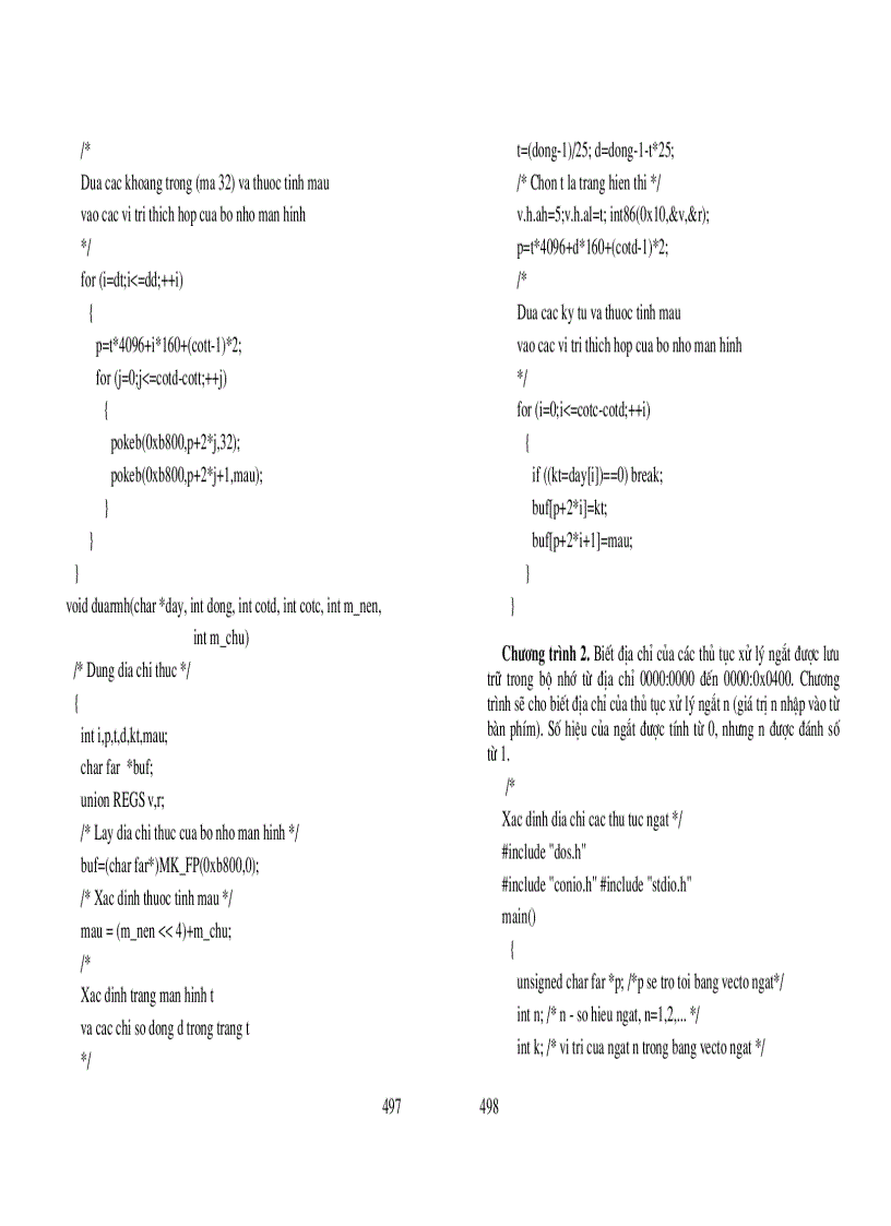 image for page C và Lập trình hướng đối tượng Chương 9 Truy nhập trực tiếp vào bộ nhớ