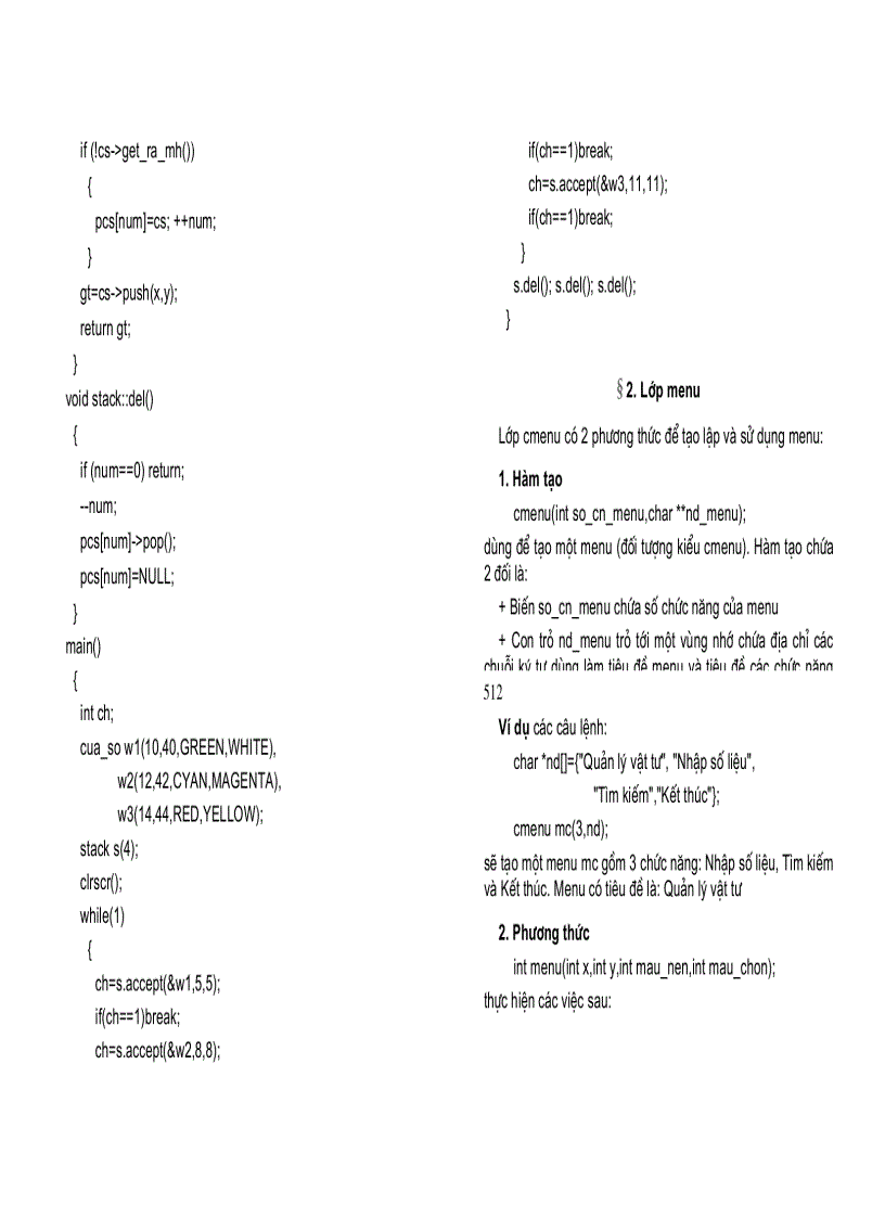 image for page C và Lập trình hướng đối tượng Chương 10 Một số chương trình hướng đối tượng trên C