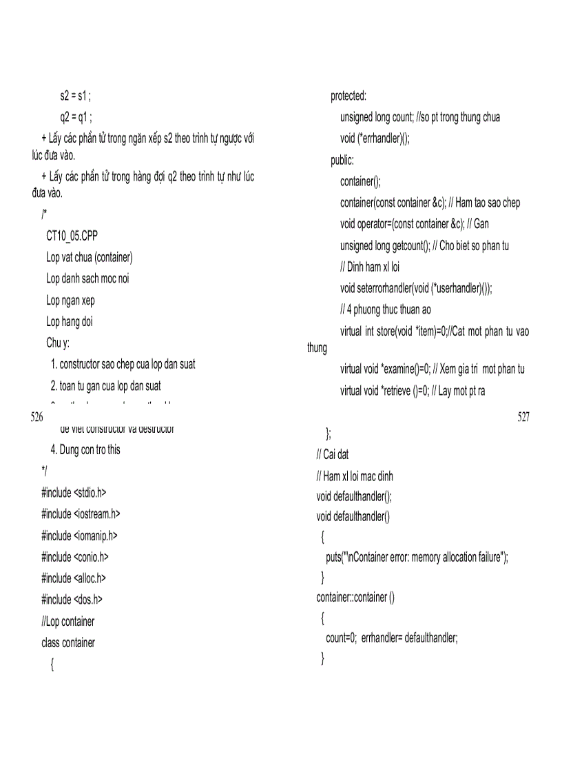 image for page C và Lập trình hướng đối tượng Chương 10 Một số chương trình hướng đối tượng trên C
