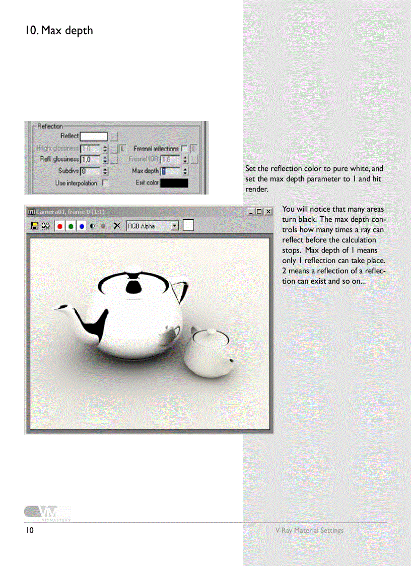 image for page V ray material settings