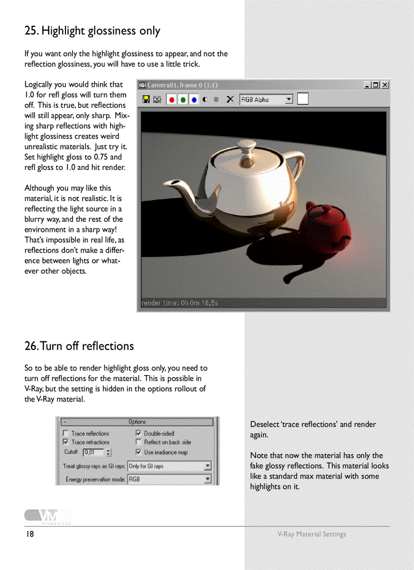 image for page V ray material settings