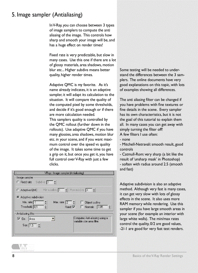 image for page Basics of the v ray render settings