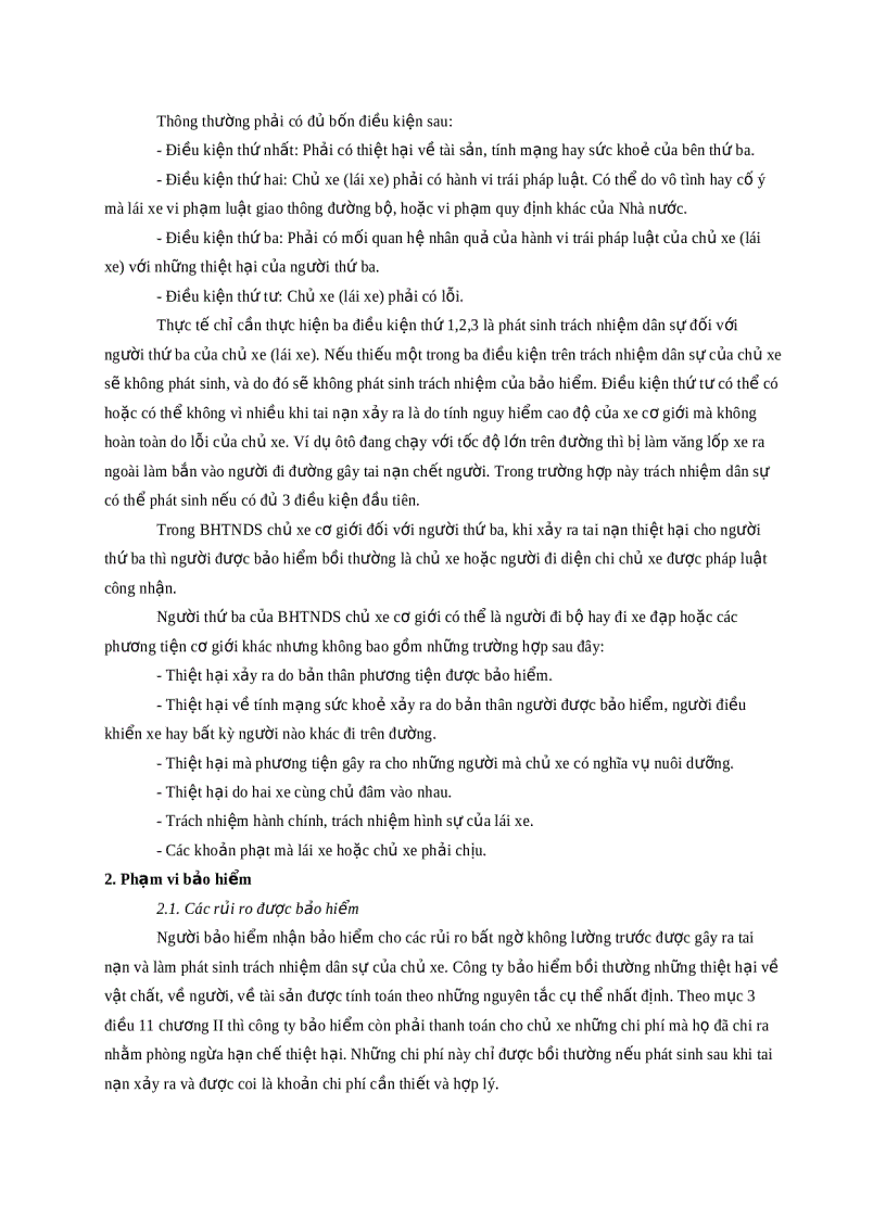 image for page Những vấn đề chung về bảo hiểm của chủ xe cơ giới