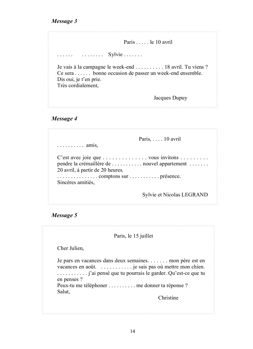 image for page Expression ecrite