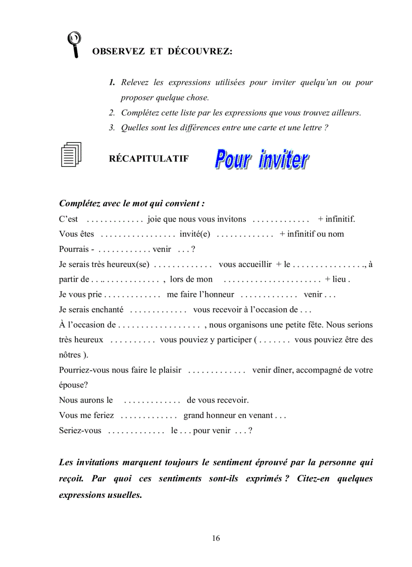 image for page Expression ecrite