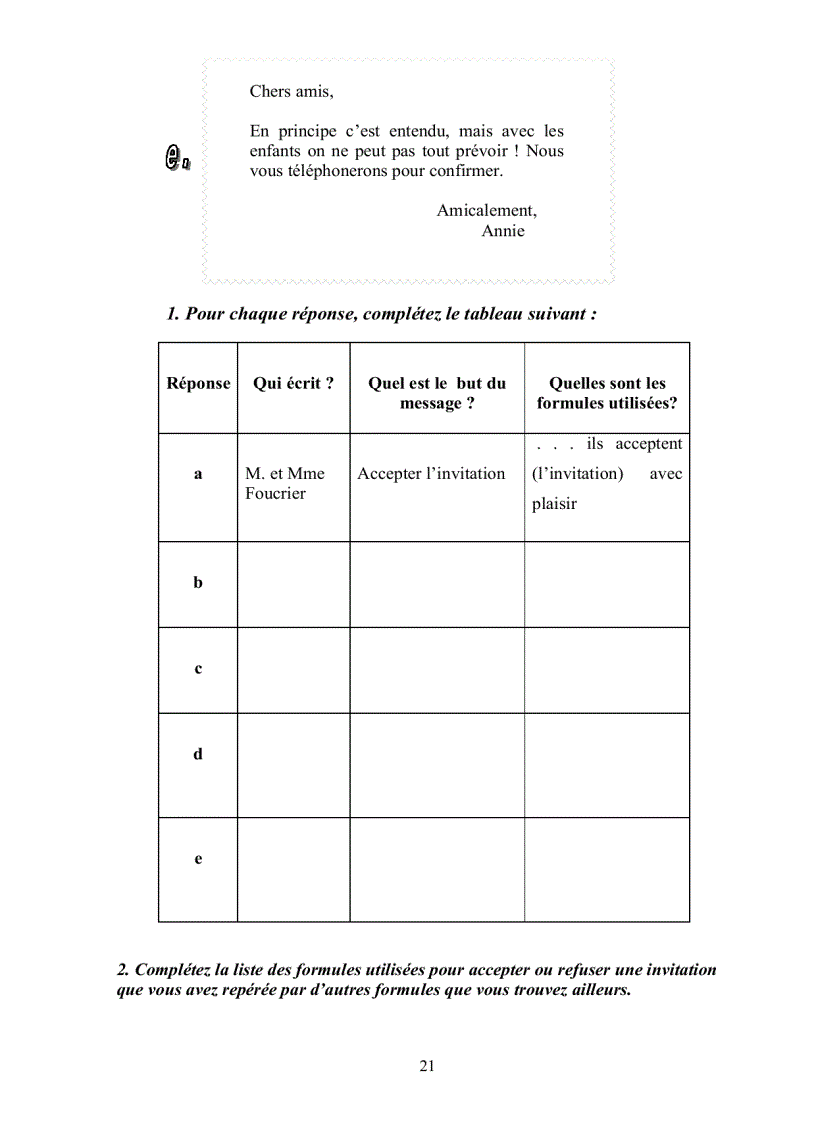 image for page Expression ecrite