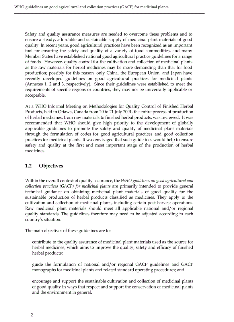 image for page WHO guidelines on good agricultural and collection practices GACP for medicinal plants