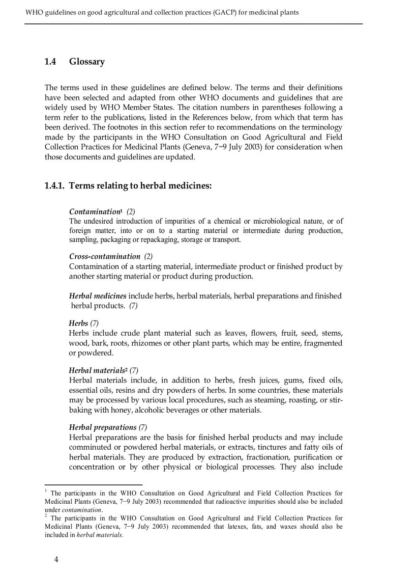 image for page WHO guidelines on good agricultural and collection practices GACP for medicinal plants