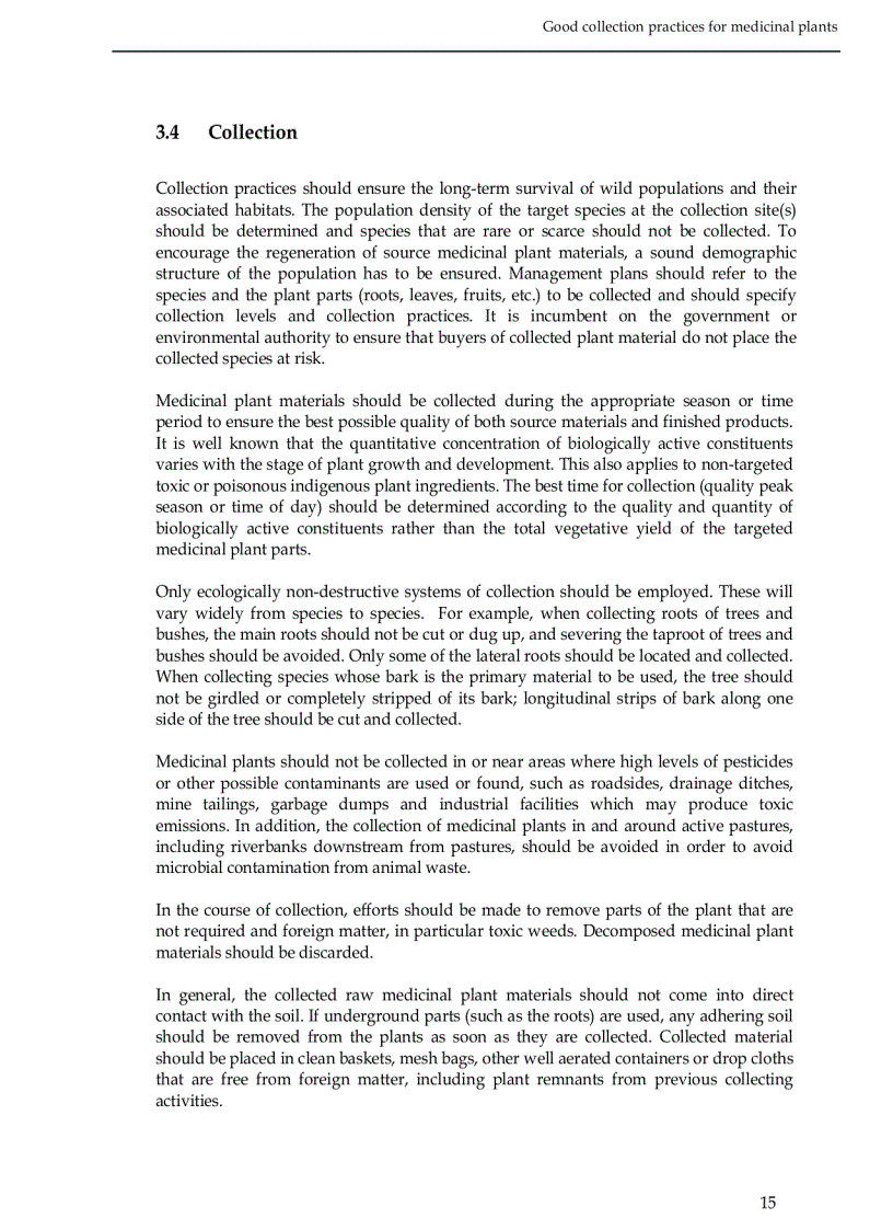 image for page WHO guidelines on good agricultural and collection practices GACP for medicinal plants