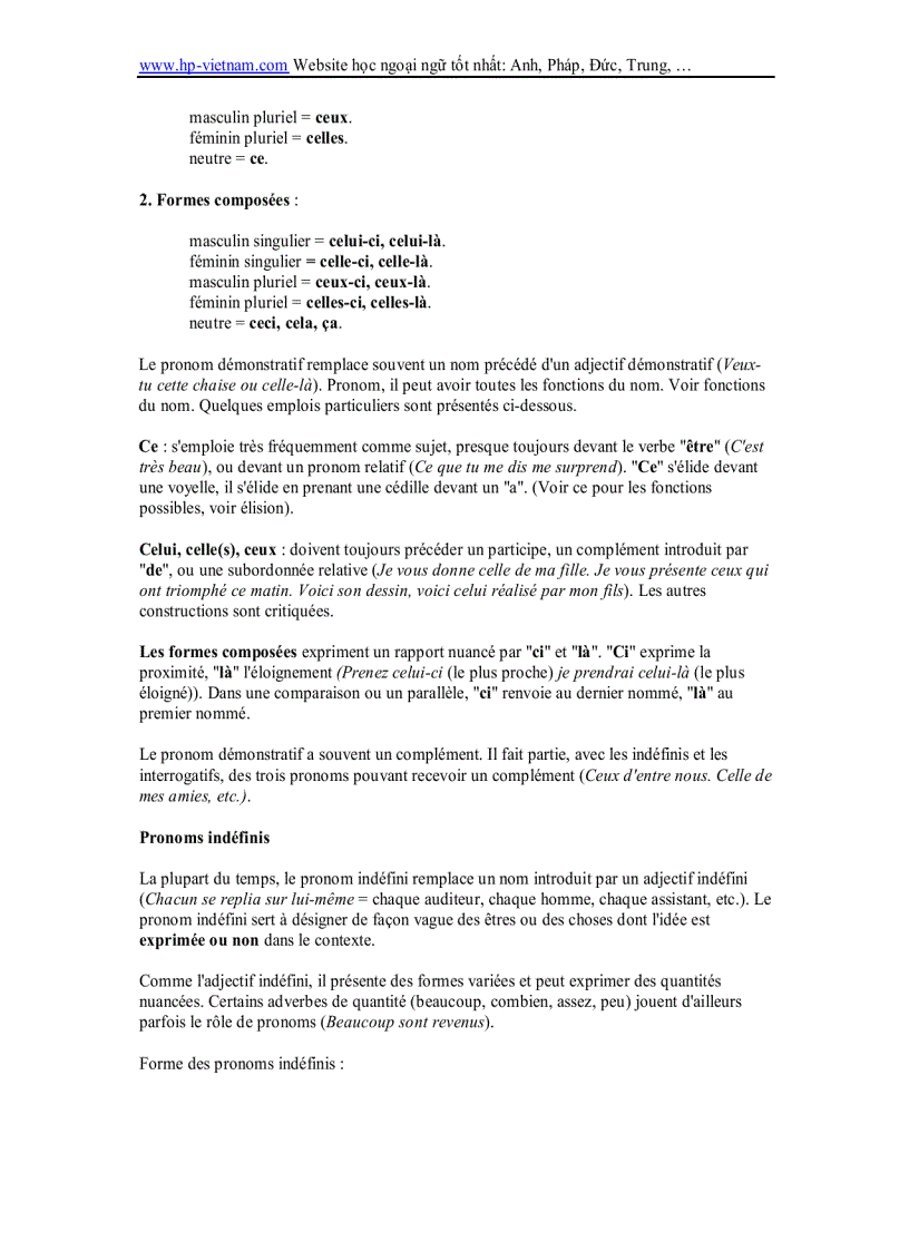 image for page Grammaire Francais Giáo trình ngữ pháp Tiếng Pháp