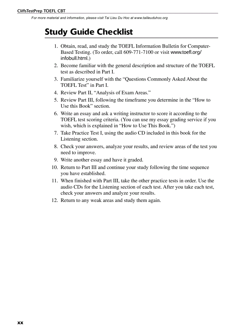 image for page TOEFL CBT BOOK Cliff