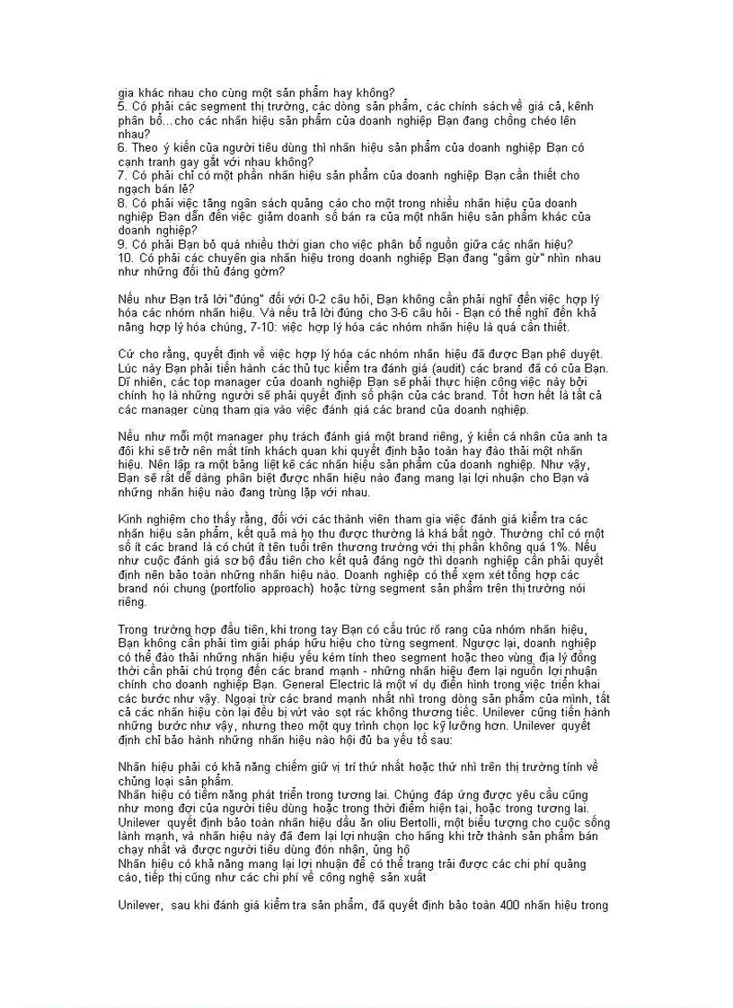 image for page Loại bỏ thương hiệu yếu kém để giữ lấy khách hàng