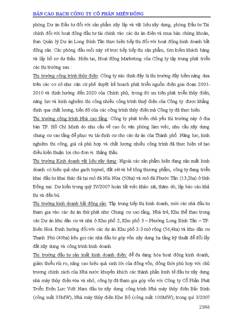 image for page Bản cáo bạch công ty cổ phần miền đông