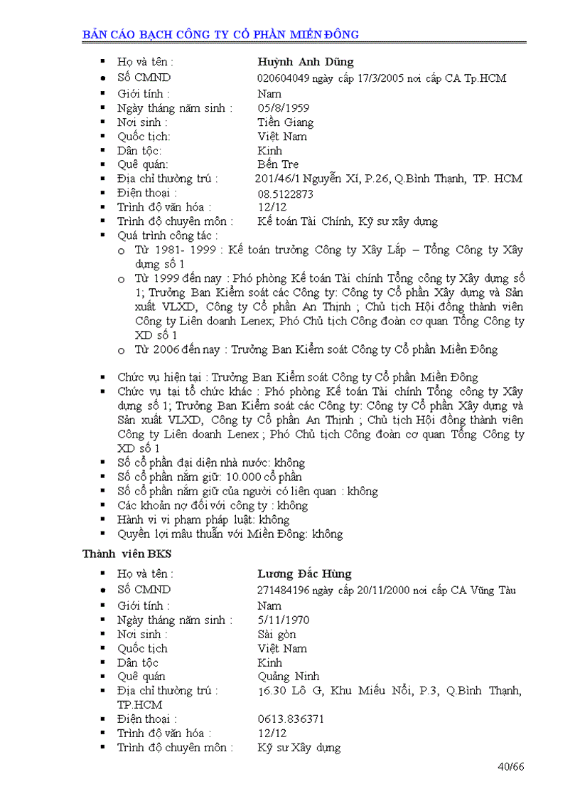 image for page Bản cáo bạch công ty cổ phần miền đông