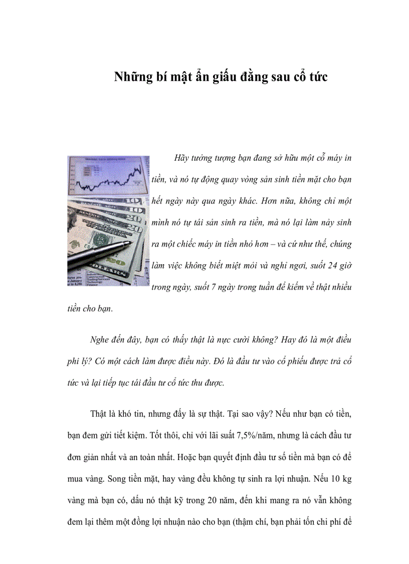 image for page Những bí mật ẩn giấu đằng sau cổ tức