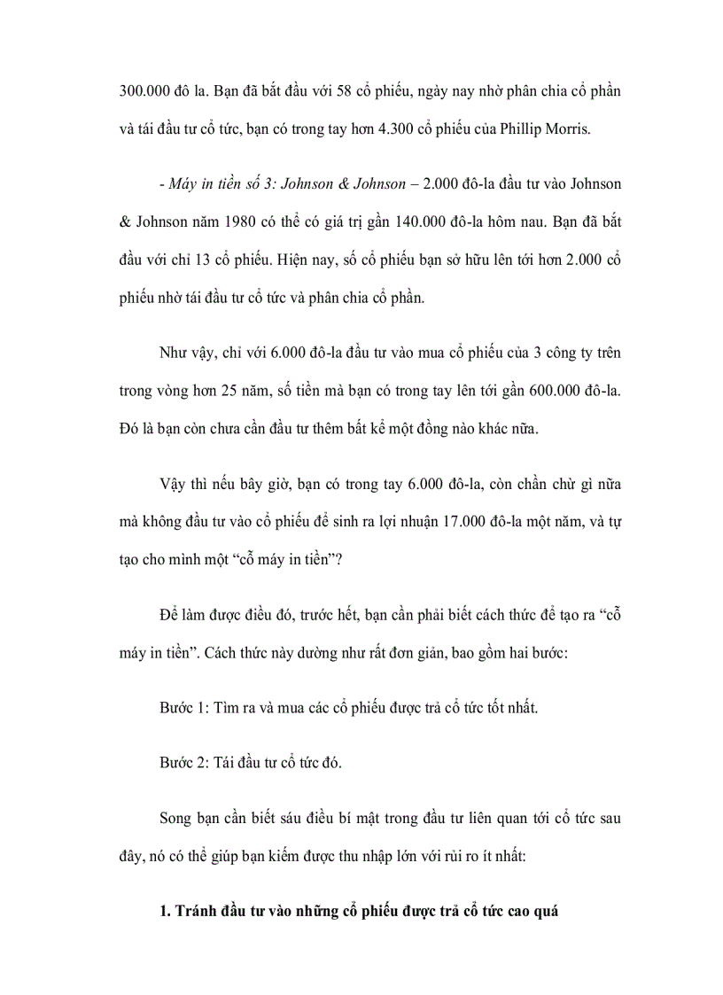 image for page Những bí mật ẩn giấu đằng sau cổ tức