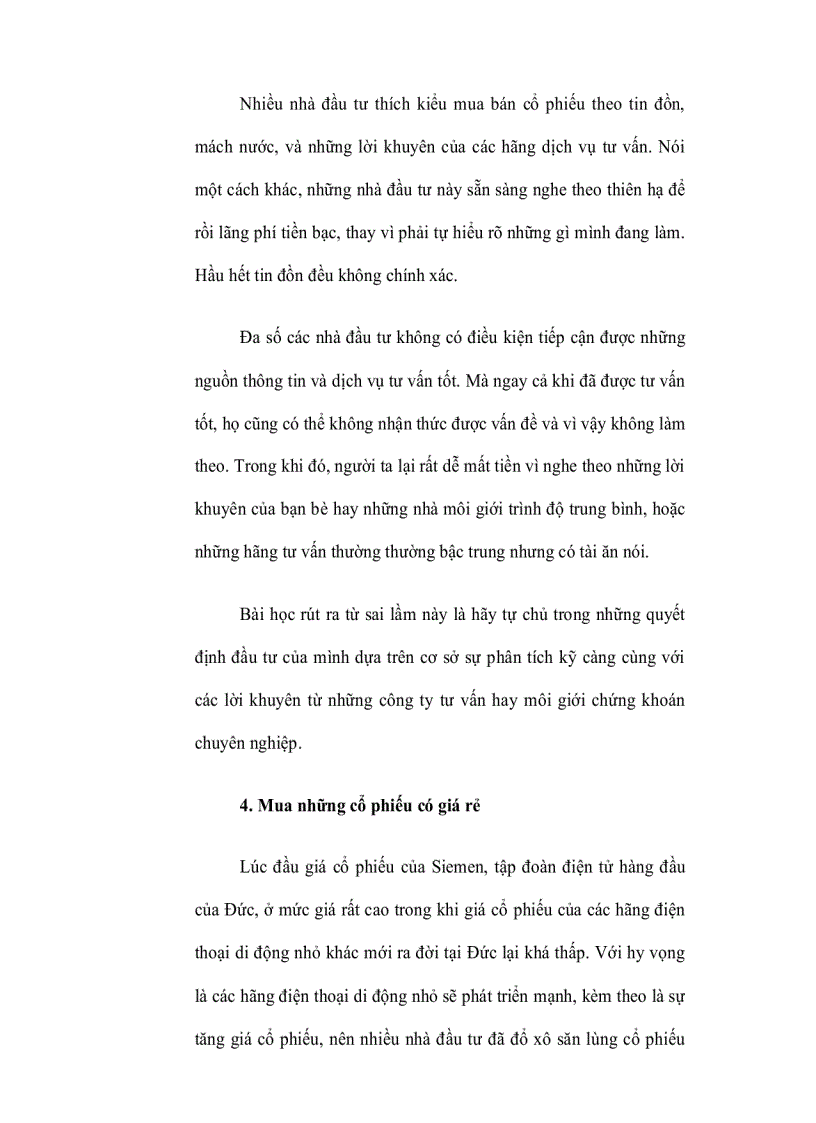 image for page Những sai lầm trong đầu tư chứng khoán 1