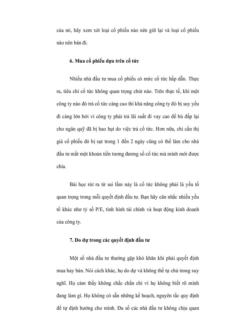 image for page Những sai lầm trong đầu tư chứng khoán 1