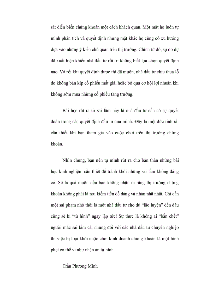 image for page Những sai lầm trong đầu tư chứng khoán 1