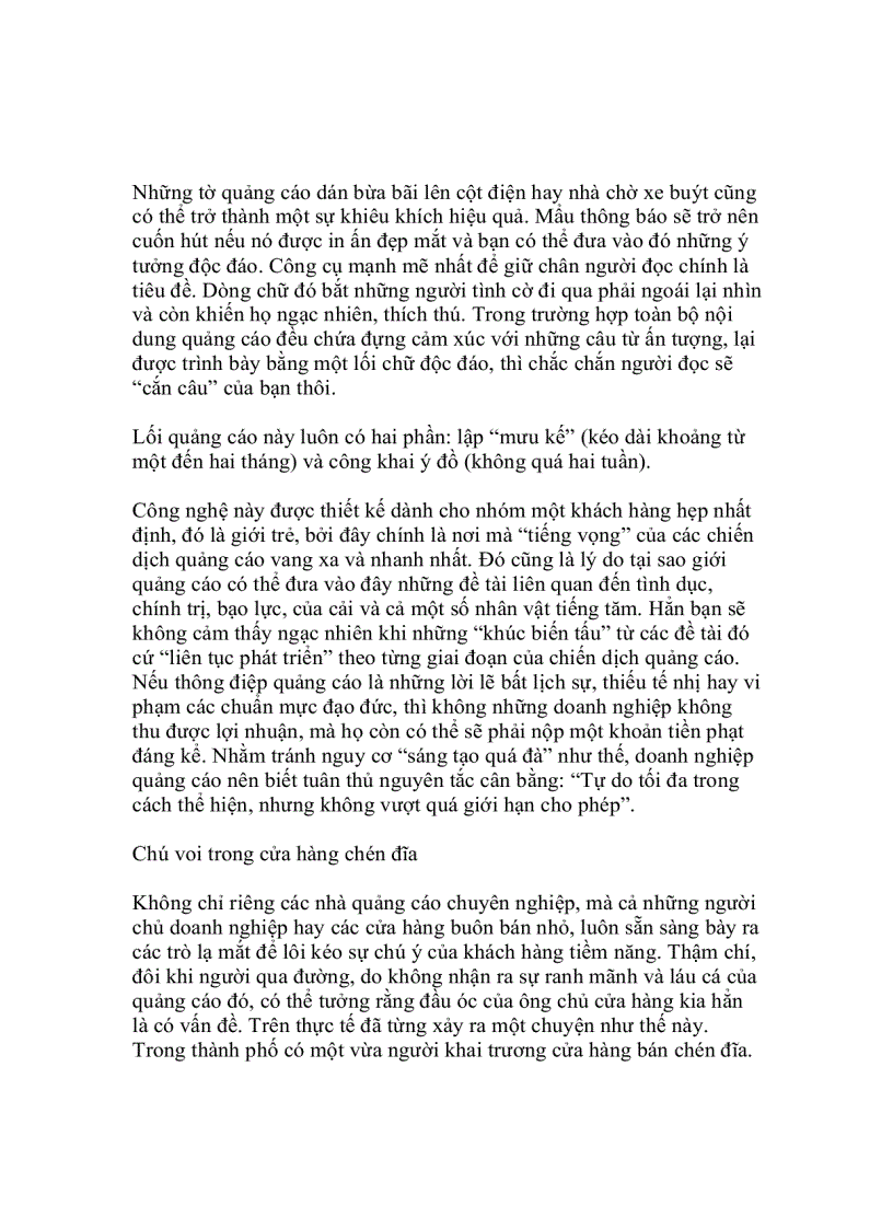 image for page Chiếc đũa thần hay phong cách quảng cáo mới