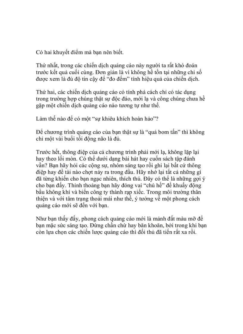 image for page Chiếc đũa thần hay phong cách quảng cáo mới