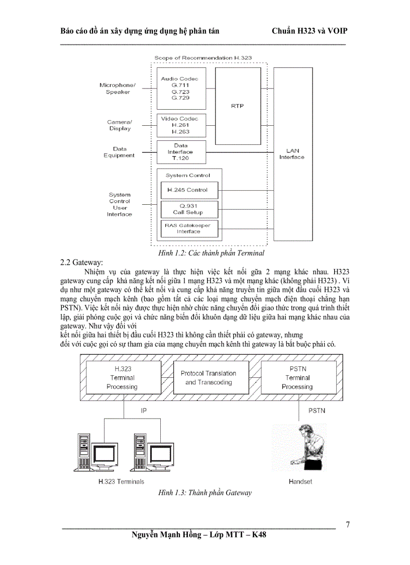 image for page Đồ án xây dựng ứng dụng hệ phân tán Chuẩn H323 và VOIP