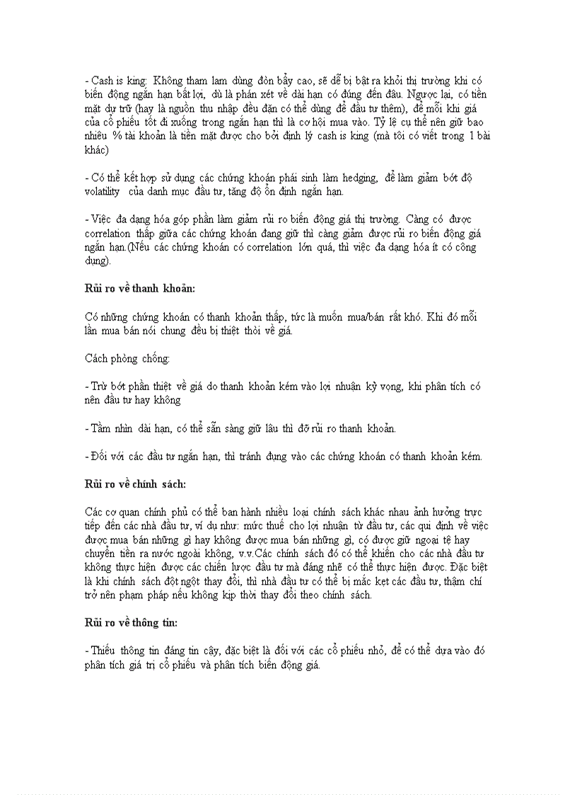 image for page Quản lý rủi ro trong đầu tư chứng khoán