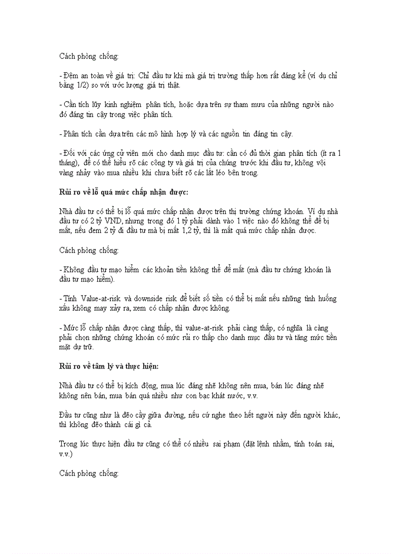 image for page Quản lý rủi ro trong đầu tư chứng khoán