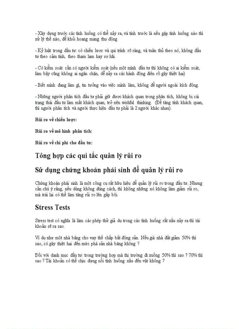 image for page Quản lý rủi ro trong đầu tư chứng khoán