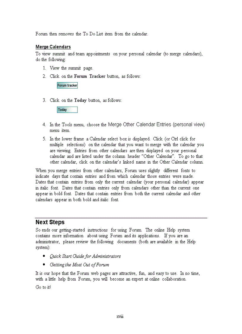image for page SiteScape Forum Quick Start Guide