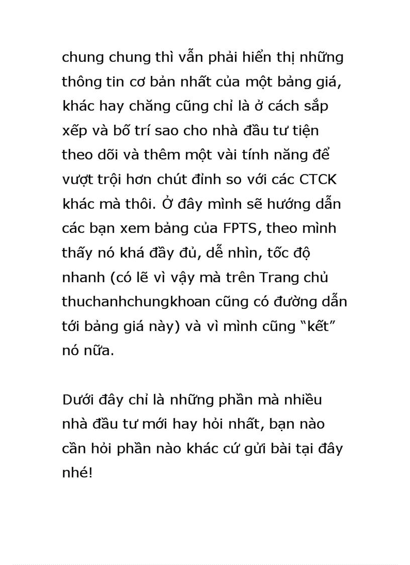 image for page Hướng dẫn cách xem bảng giá chứng khoán điện tử niêm yết trên HOSE