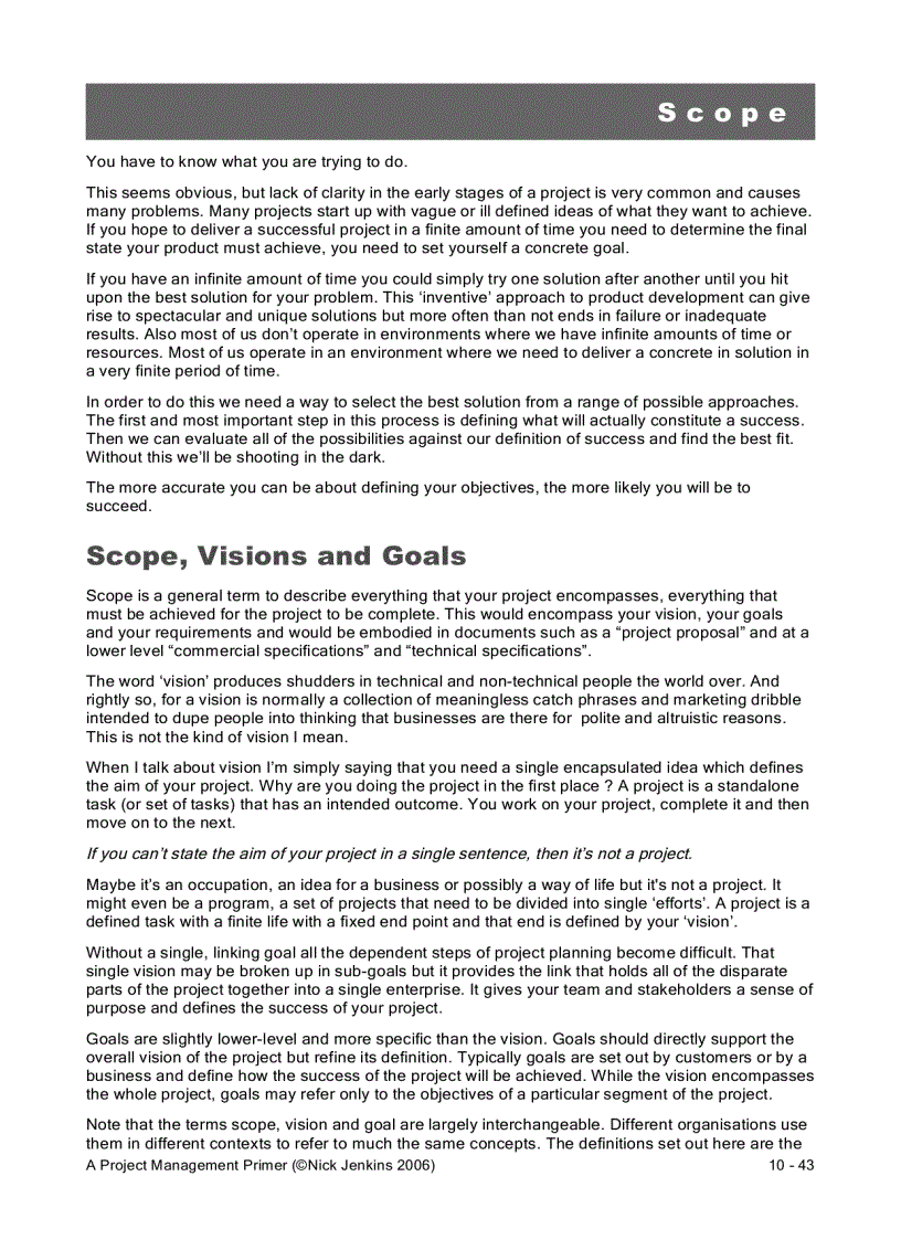 image for page A Project Management Primer