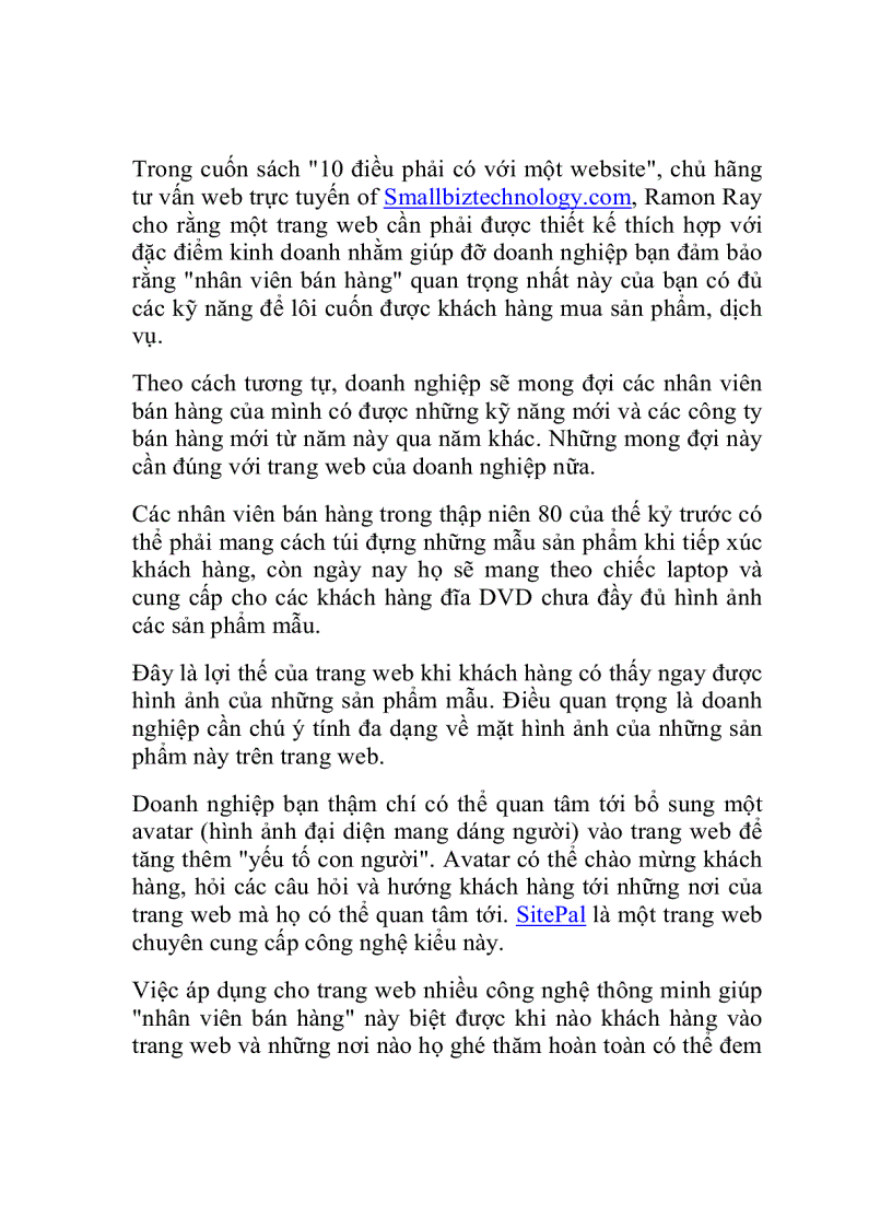 image for page Người bán hàng tốt nhất Trang web của bạn