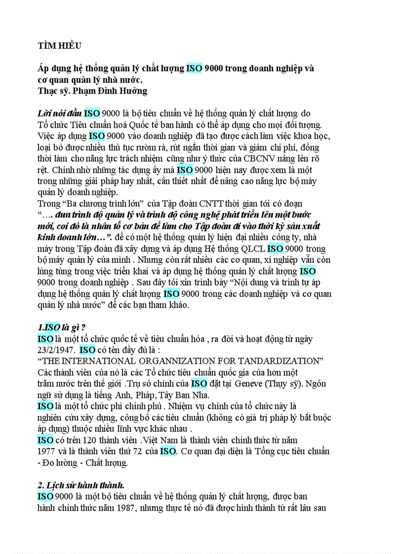 image for page Tìm hiểu hệ thống chất lượng ISO