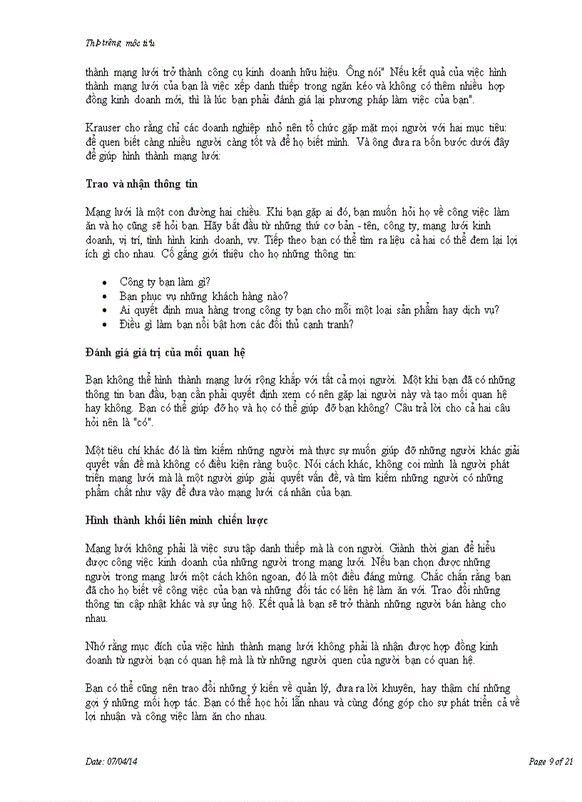 image for page Thị trường mục tiêu