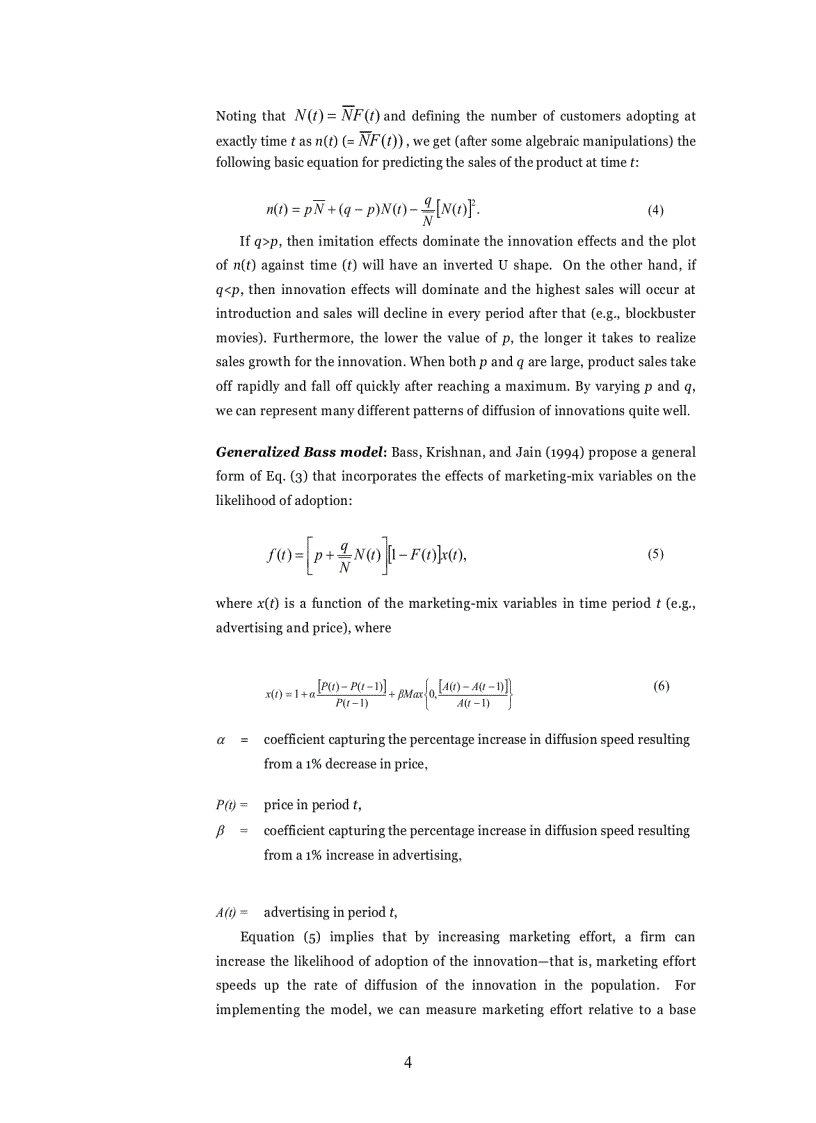 image for page The Bass Model Technical Marketing Engineering Technical Note