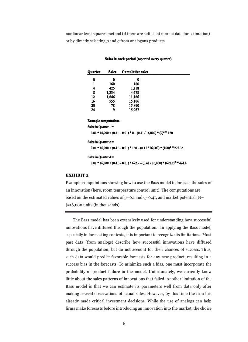 image for page The Bass Model Technical Marketing Engineering Technical Note