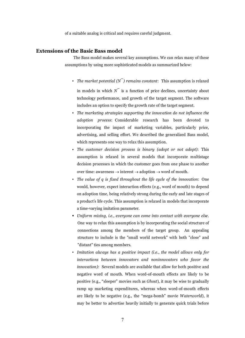 image for page The Bass Model Technical Marketing Engineering Technical Note