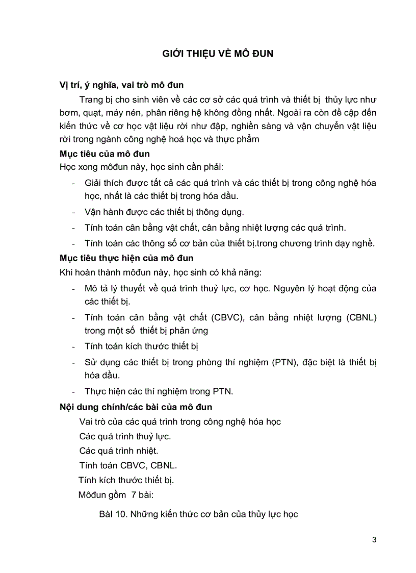 image for page Các Quá trình Thủy lực