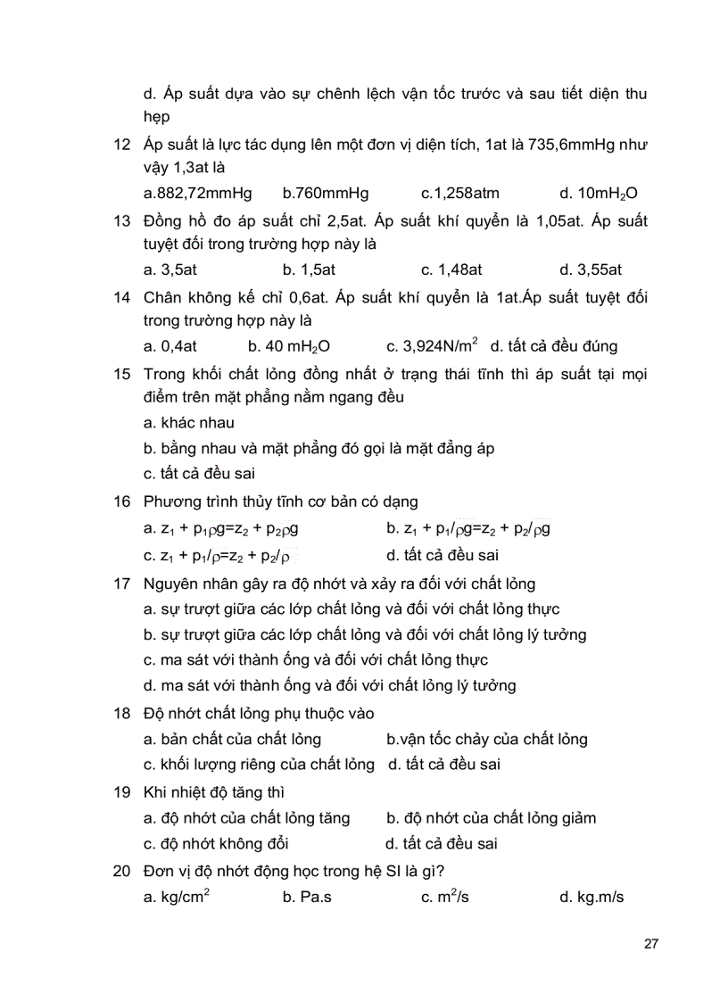 image for page Các Quá trình Thủy lực