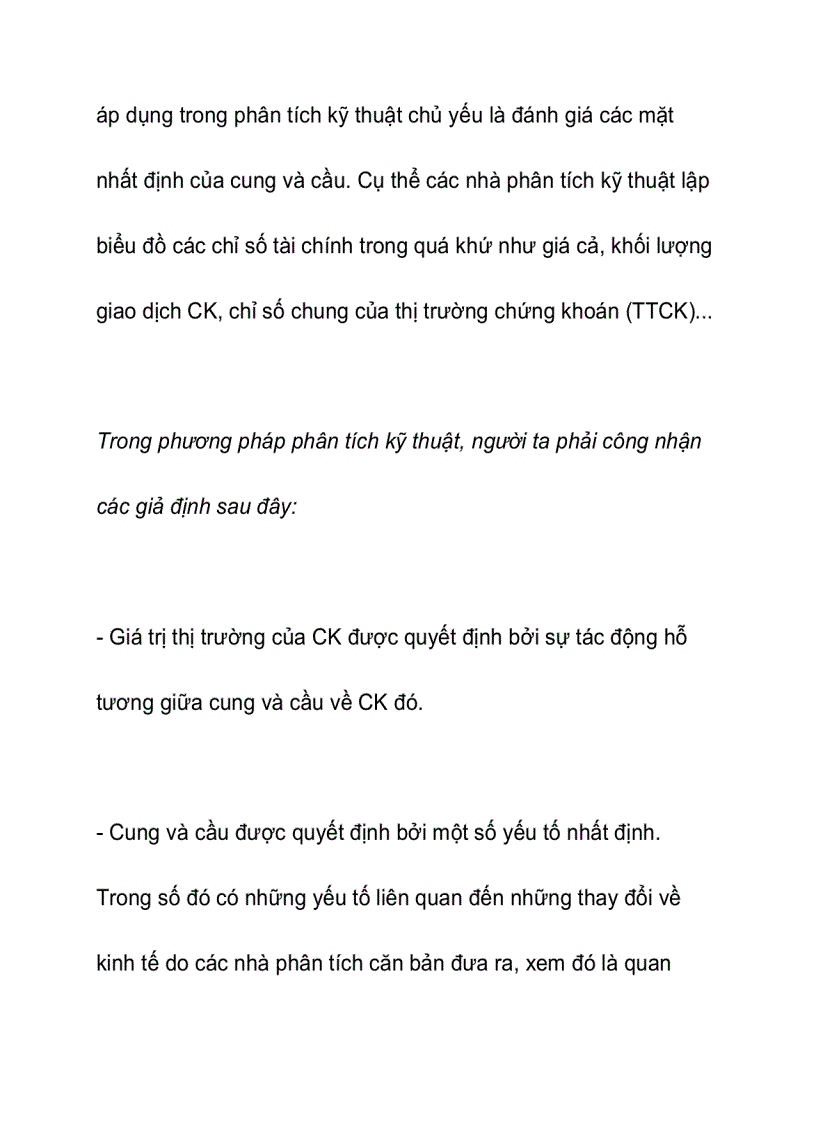 image for page Phương pháp phân tích kỹ thuật trong chứng khoán