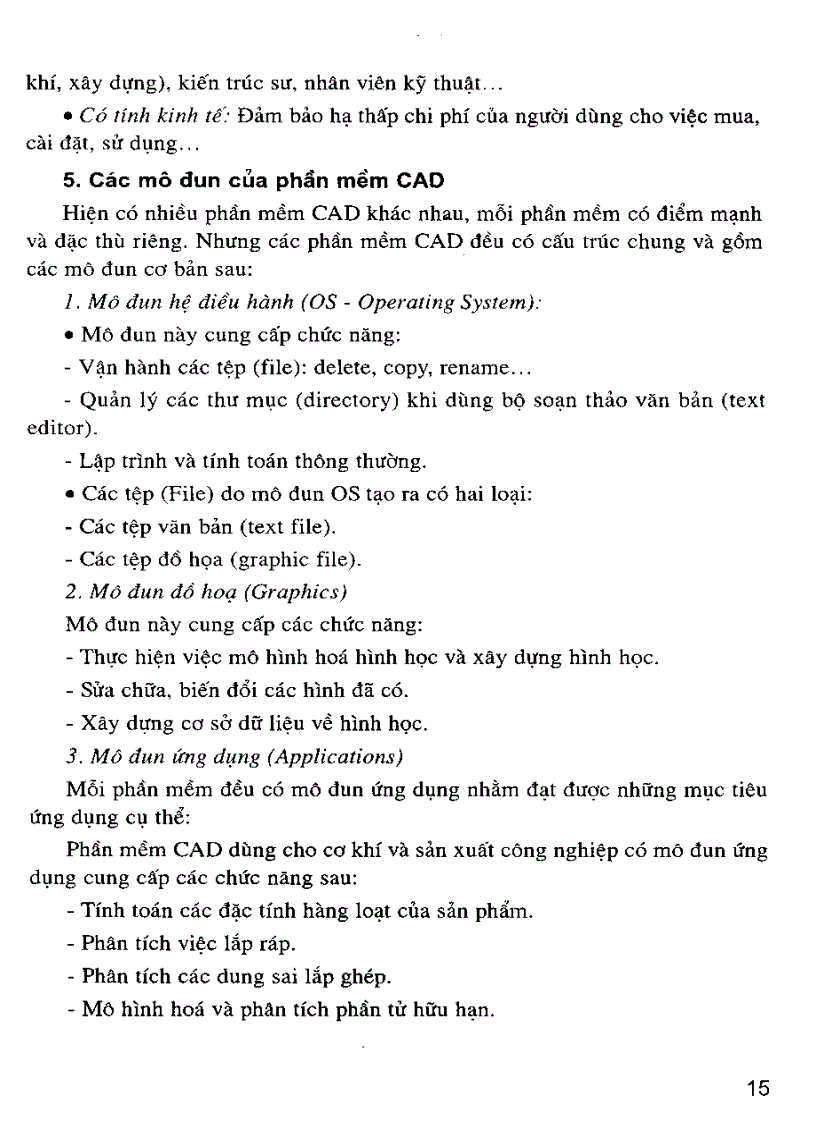 image for page Giáo trình Cơ Sở CAD CAM Trong Thiết Kế Và Chế Tạo