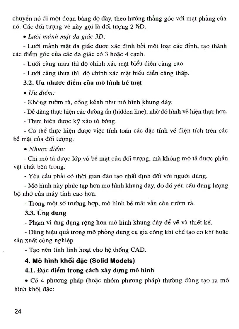 image for page Giáo trình Cơ Sở CAD CAM Trong Thiết Kế Và Chế Tạo