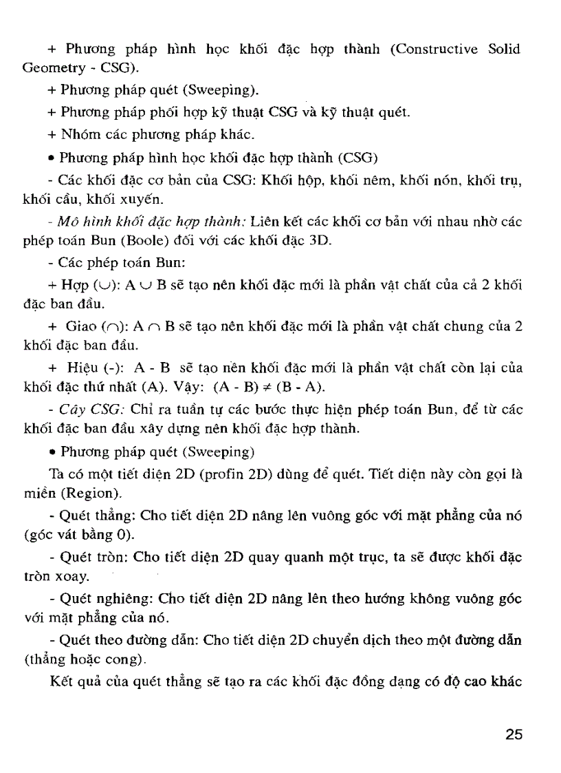image for page Giáo trình Cơ Sở CAD CAM Trong Thiết Kế Và Chế Tạo