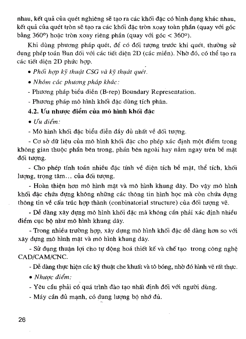 image for page Giáo trình Cơ Sở CAD CAM Trong Thiết Kế Và Chế Tạo