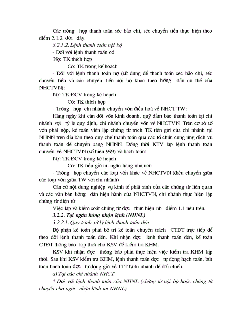 image for page Luận văn Một số giải pháp nhằm nâng cao chất lượng công tác thanh toán điện tử tại NHCT Hai Bà Trưng