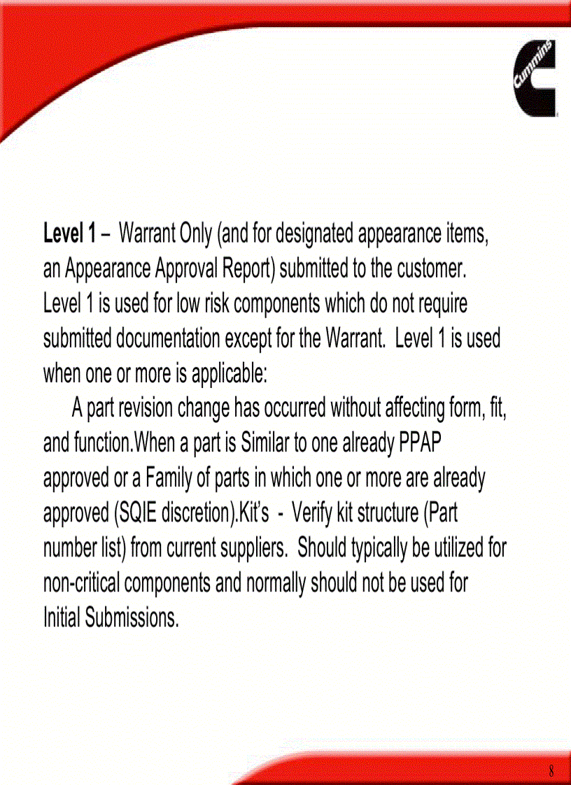 image for page PPAP and Supplier Change Request SCR Overview